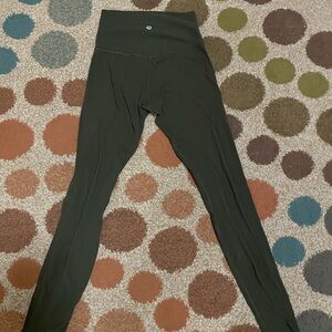 Lululemon Olive Green High-Waisted Leggings